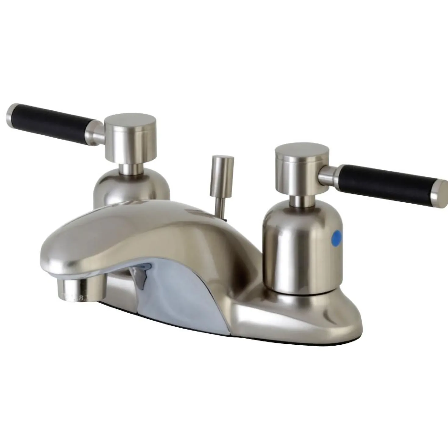 Kingston Brass Kaiser Lever-Handle 4-Inch Centerset Bathroom Faucet