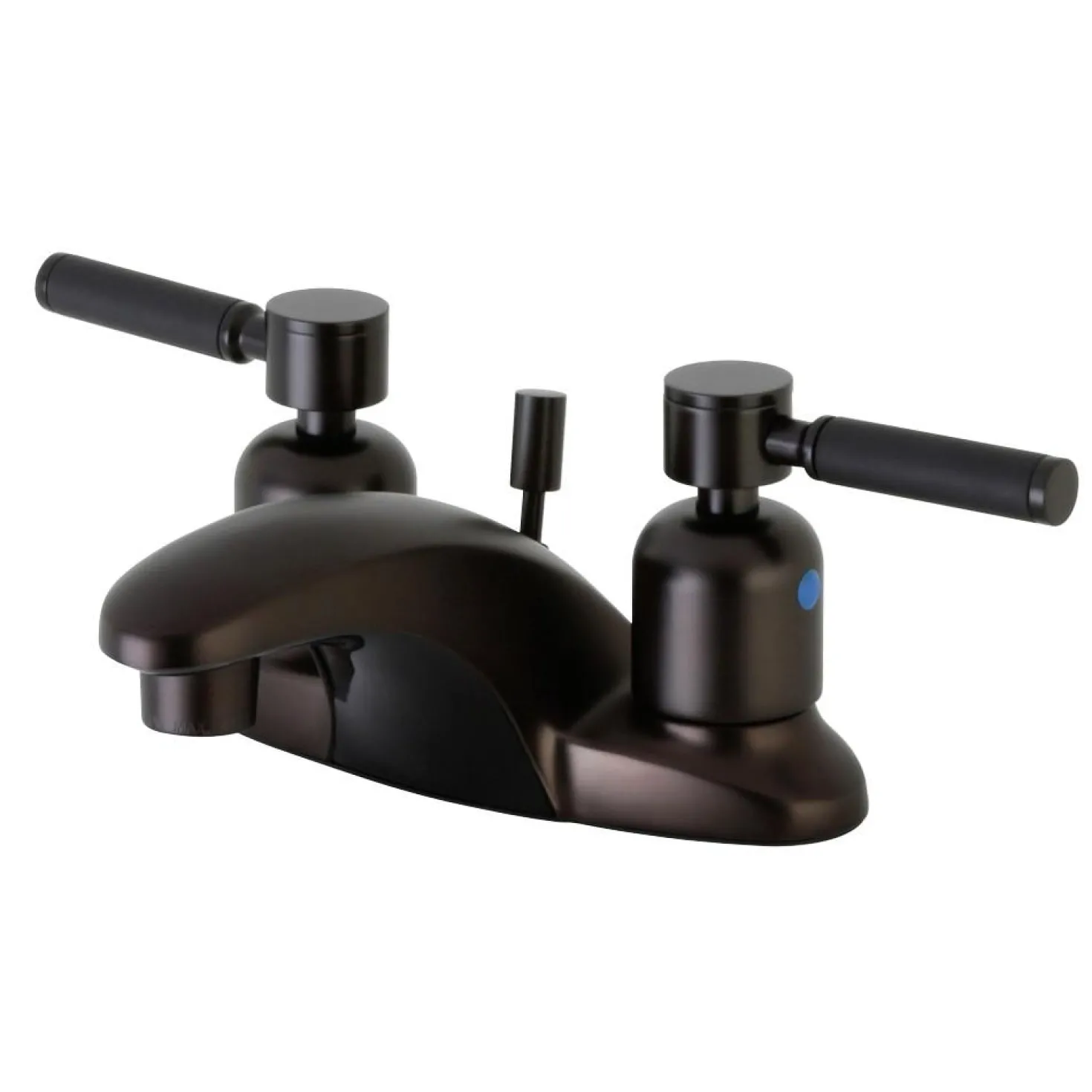 Kingston Brass Kaiser Lever-Handle 4-Inch Centerset Bathroom Faucet