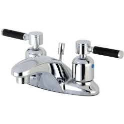 Kingston Brass Kaiser Lever-Handle 4-Inch Centerset Bathroom Faucet