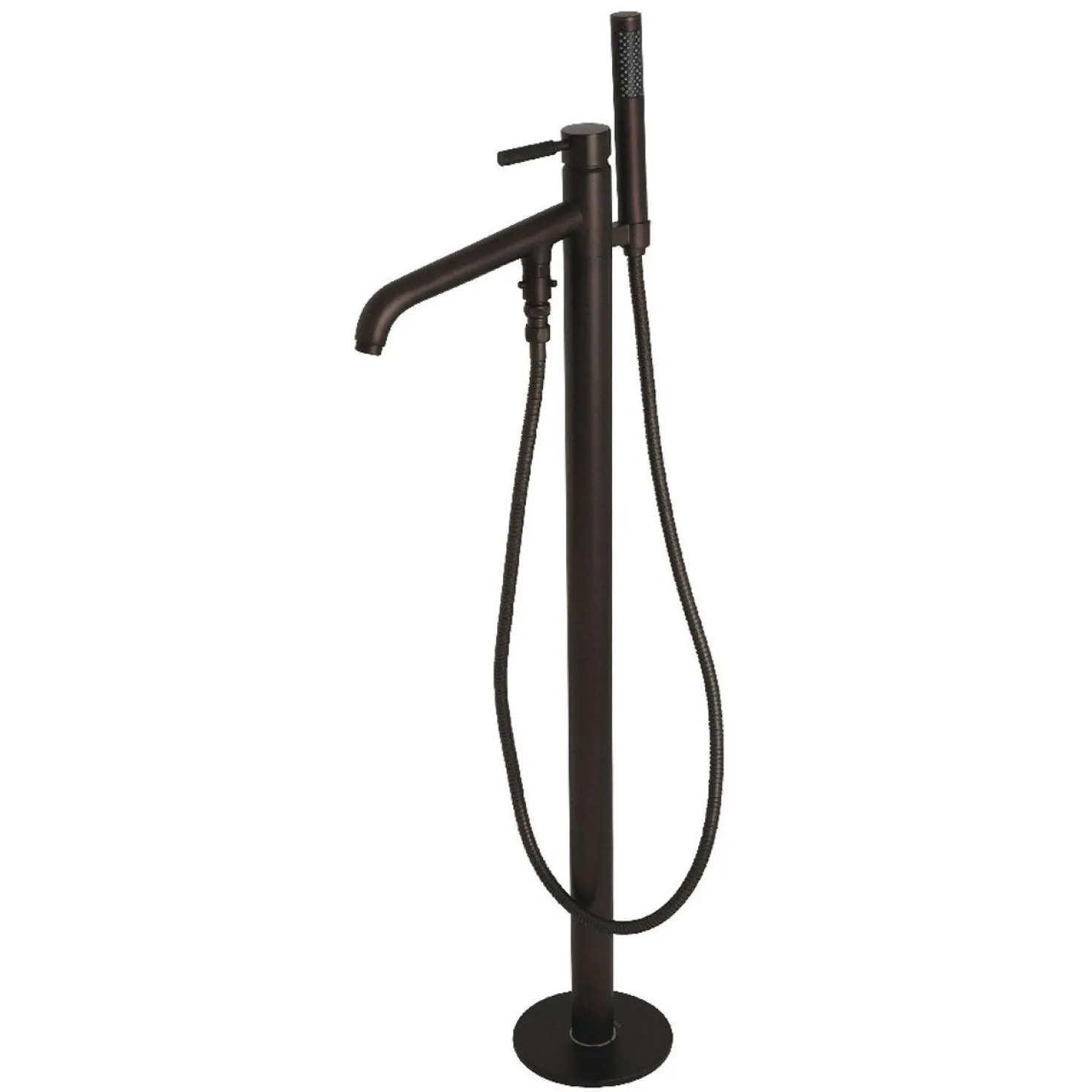 Kingston Brass Kaiser Single Hole Single Handle Freestanding Tub Faucet with Hand Shower