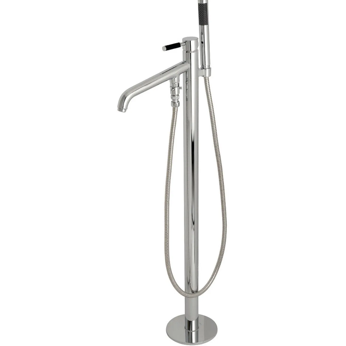 Kingston Brass Kaiser Single Hole Single Handle Freestanding Tub Faucet with Hand Shower