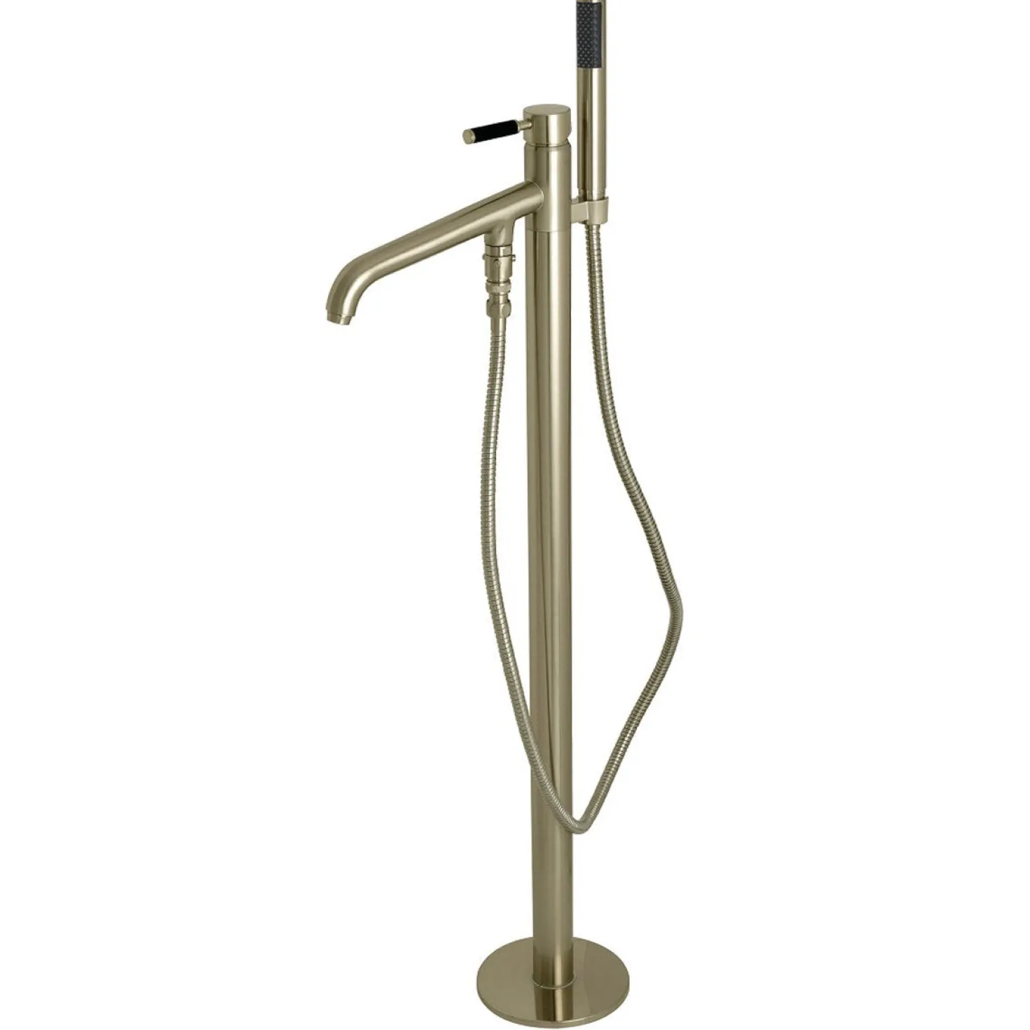 Kingston Brass Kaiser Single Hole Single Handle Freestanding Tub Faucet with Hand Shower