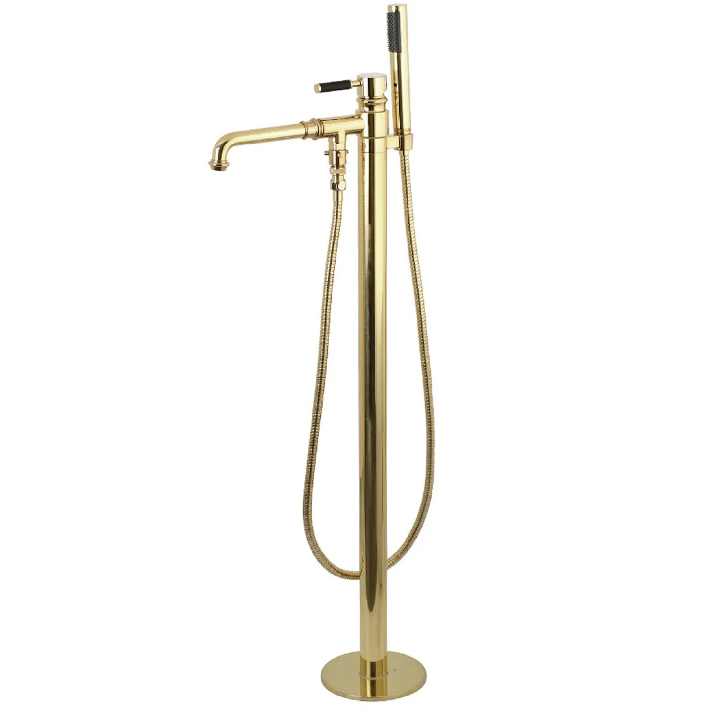Kingston Brass Kaiser Single Handle Freestanding Tub Faucet with Hand Shower