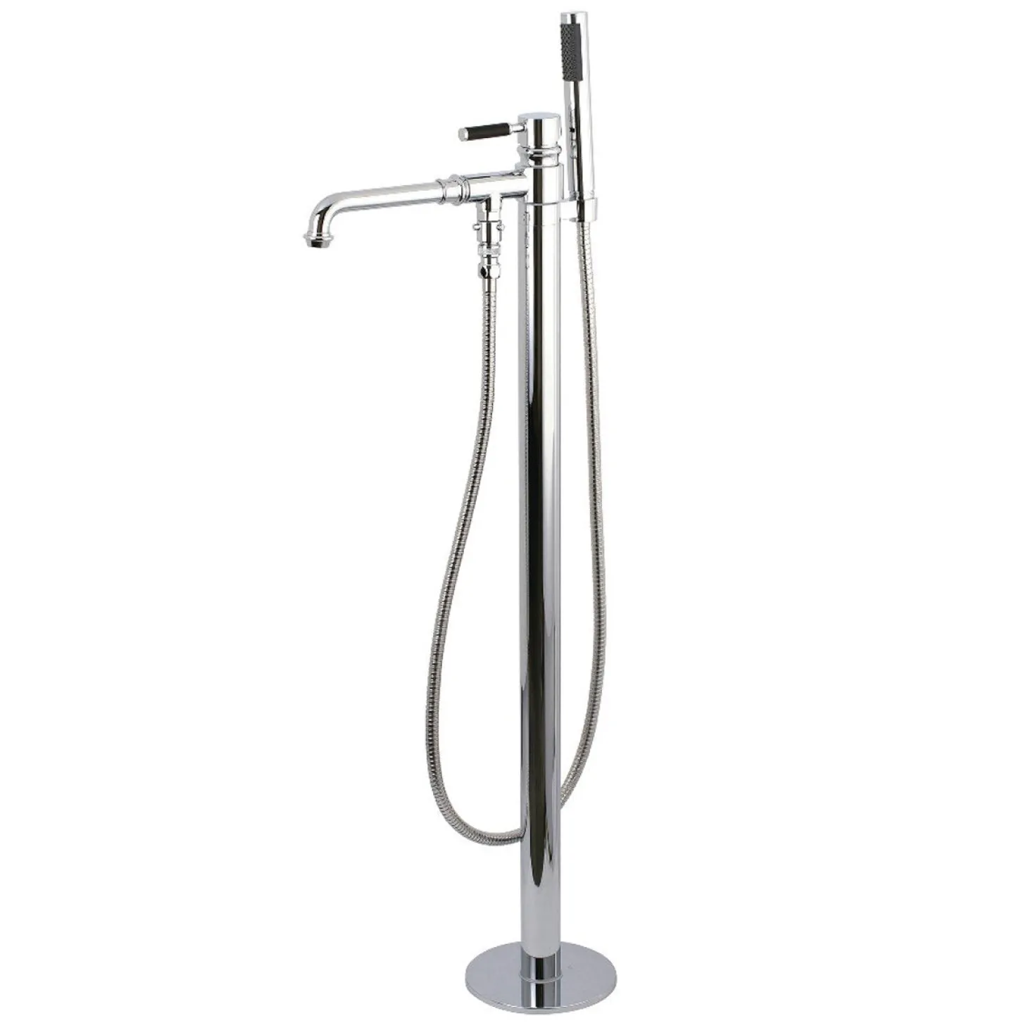 Kingston Brass Kaiser Single Handle Freestanding Tub Faucet with Hand Shower