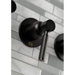 Kingston Brass Kaiser Three-Handle Tub and Shower Faucet
