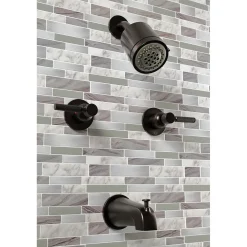 Kingston Brass Kaiser Two-Handle Tub and Shower Faucet