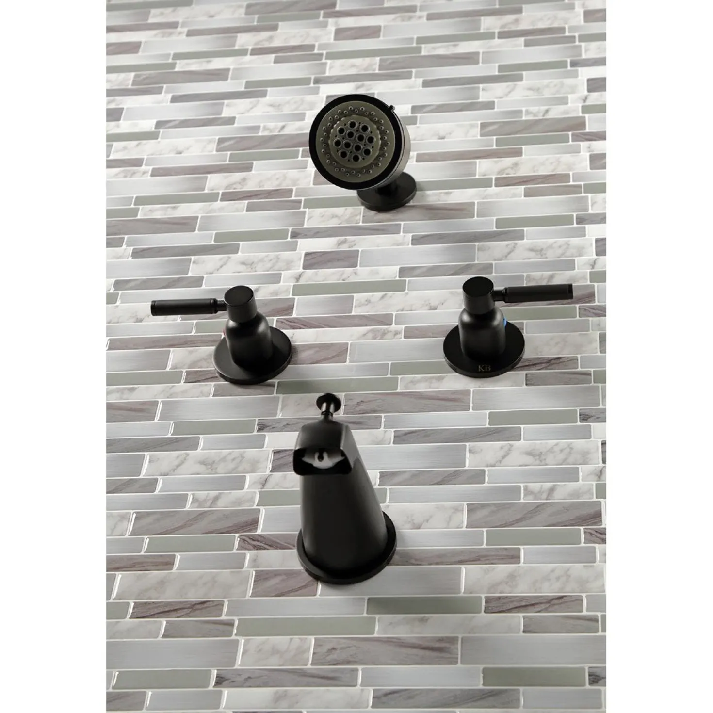 Kingston Brass Kaiser Two-Handle Tub and Shower Faucet