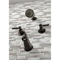 Kingston Brass Kaiser Two-Handle Tub and Shower Faucet