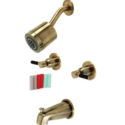 Kingston Brass Kaiser Two-Handle Tub and Shower Faucet