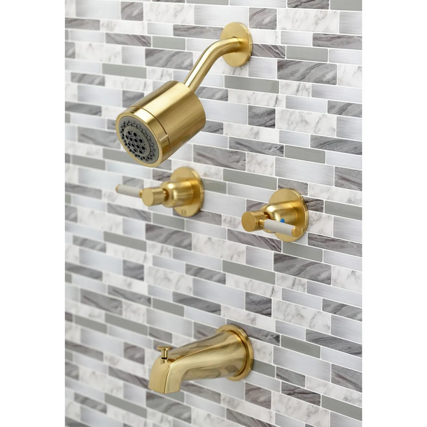 Kingston Brass Kaiser Two-Handle Tub and Shower Faucet