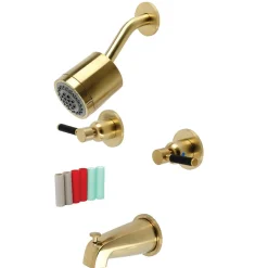 Kingston Brass Kaiser Two-Handle Tub and Shower Faucet