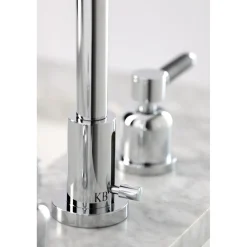 Kingston Brass Kaiser Widespread Bathroom Faucet with Brass Pop-Up