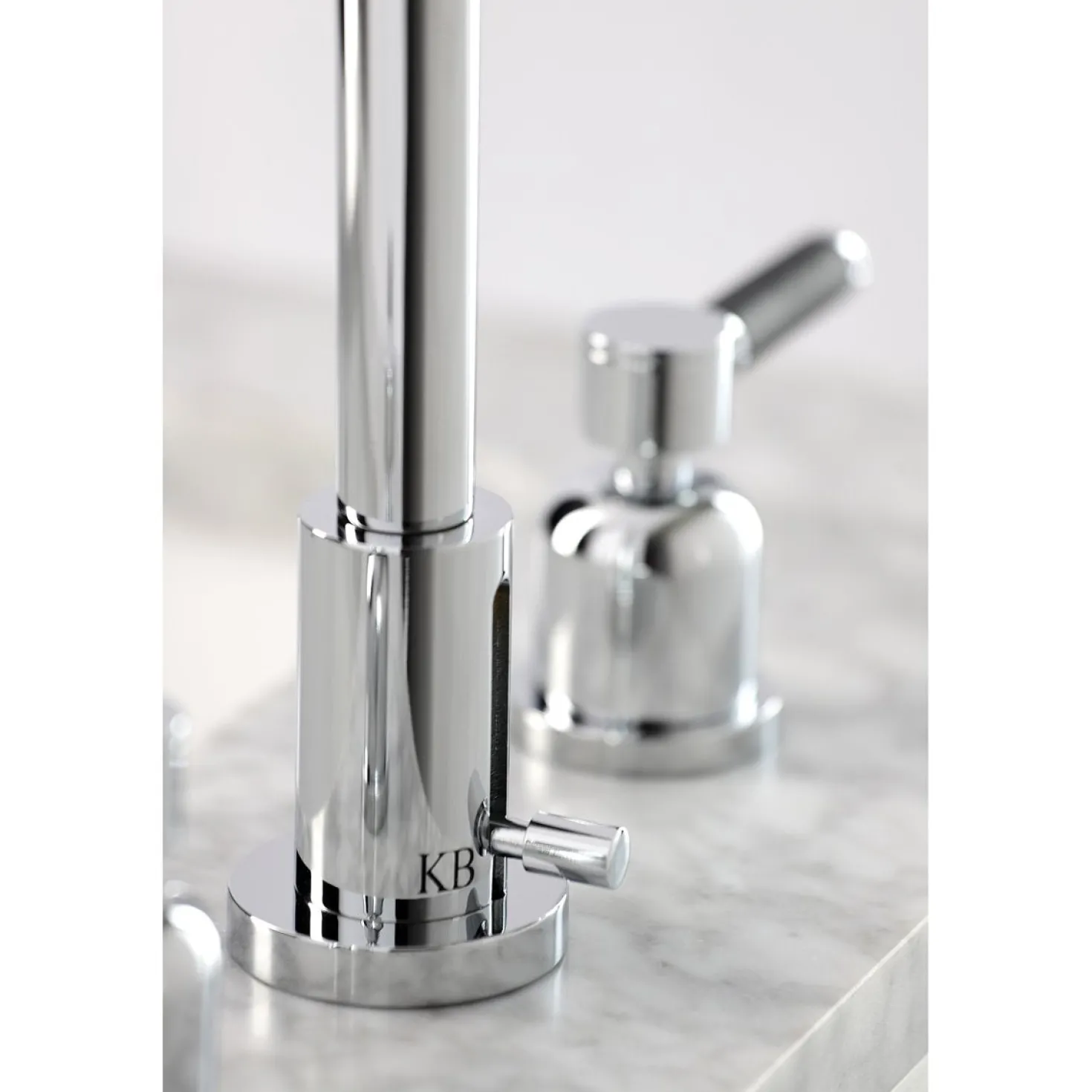 Kingston Brass Kaiser Widespread Bathroom Faucet with Brass Pop-Up