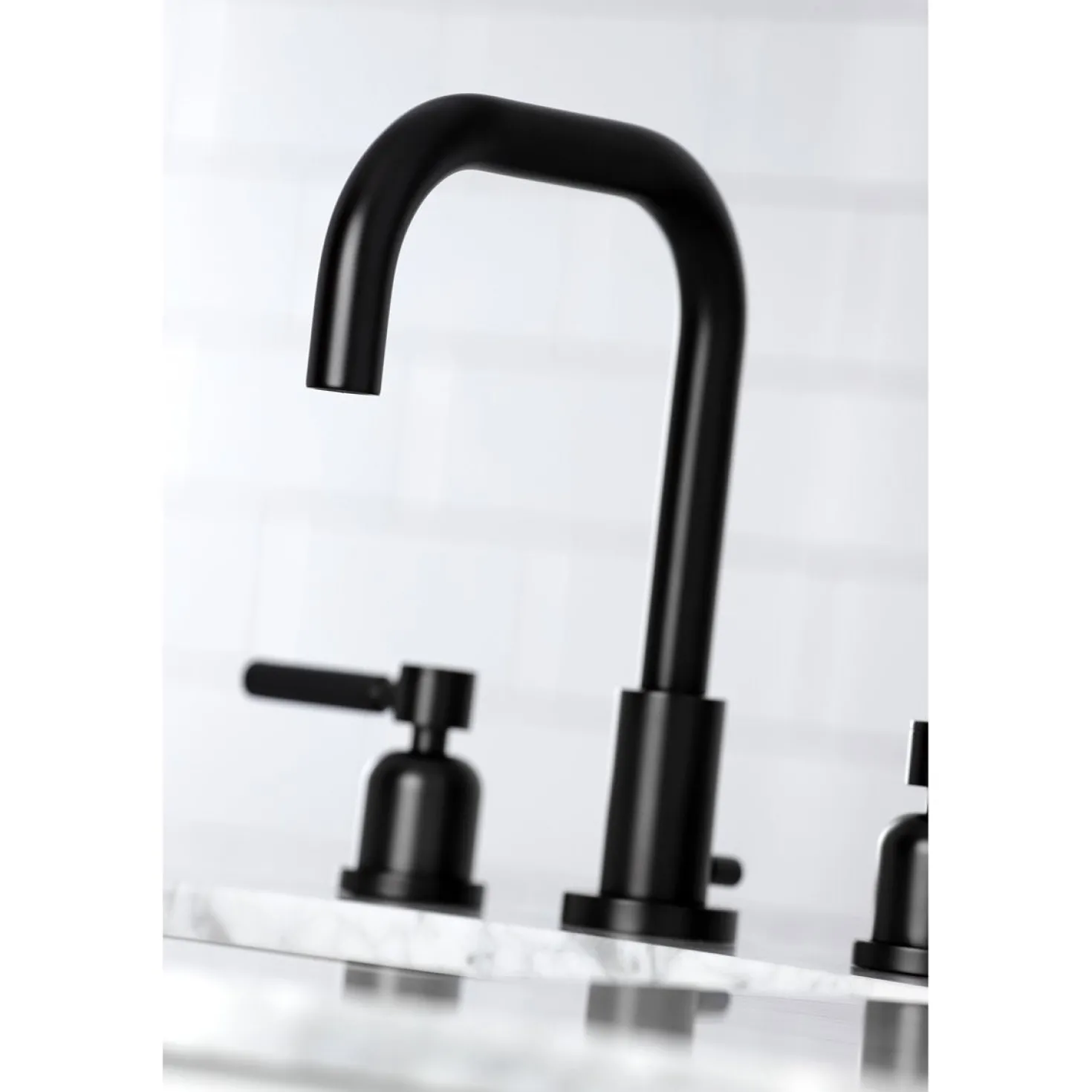 Kingston Brass Kaiser Widespread Bathroom Faucet with Brass Pop-Up