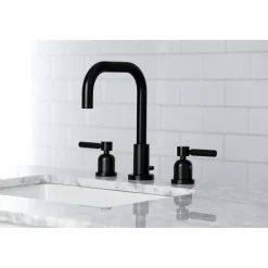 Kingston Brass Kaiser Widespread Bathroom Faucet with Brass Pop-Up