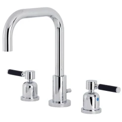 Kingston Brass Kaiser Widespread Bathroom Faucet with Brass Pop-Up