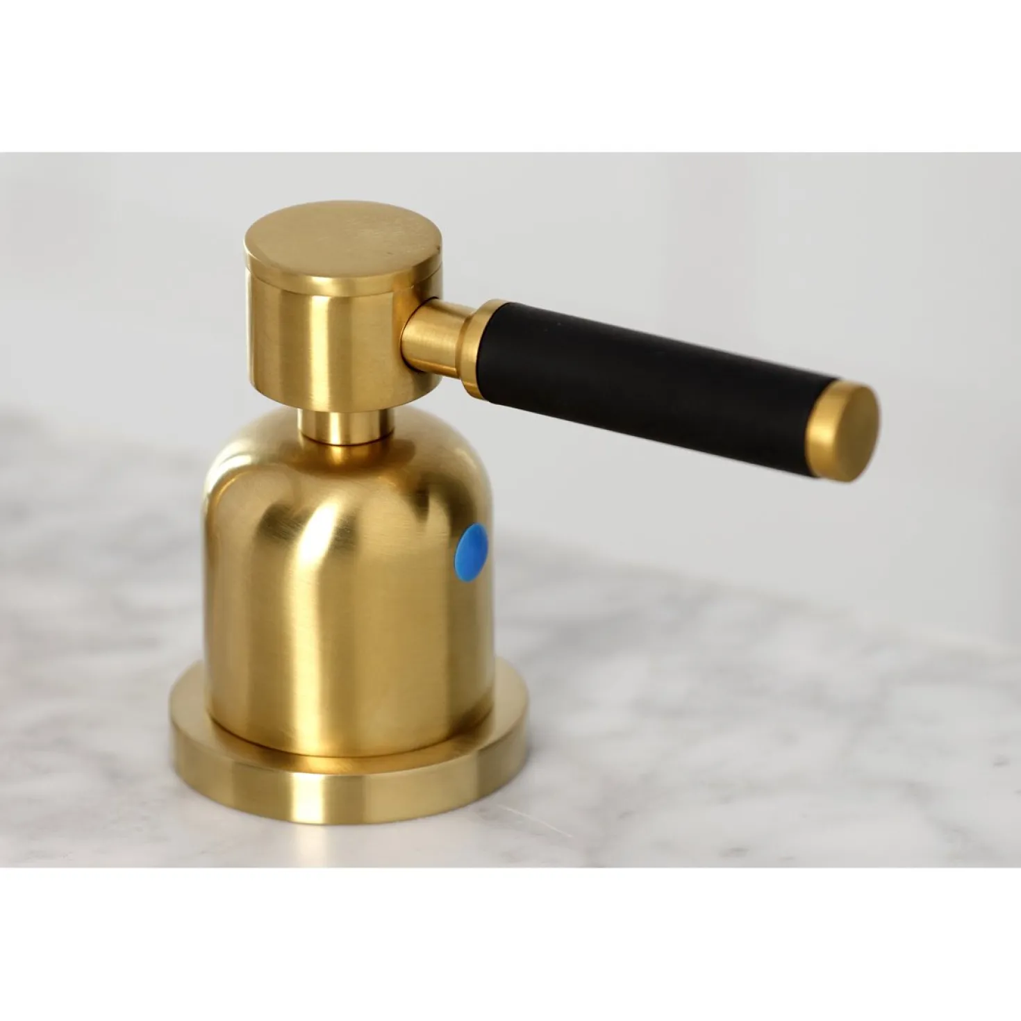 Kingston Brass Kaiser Widespread Bathroom Faucet with Brass Pop-Up