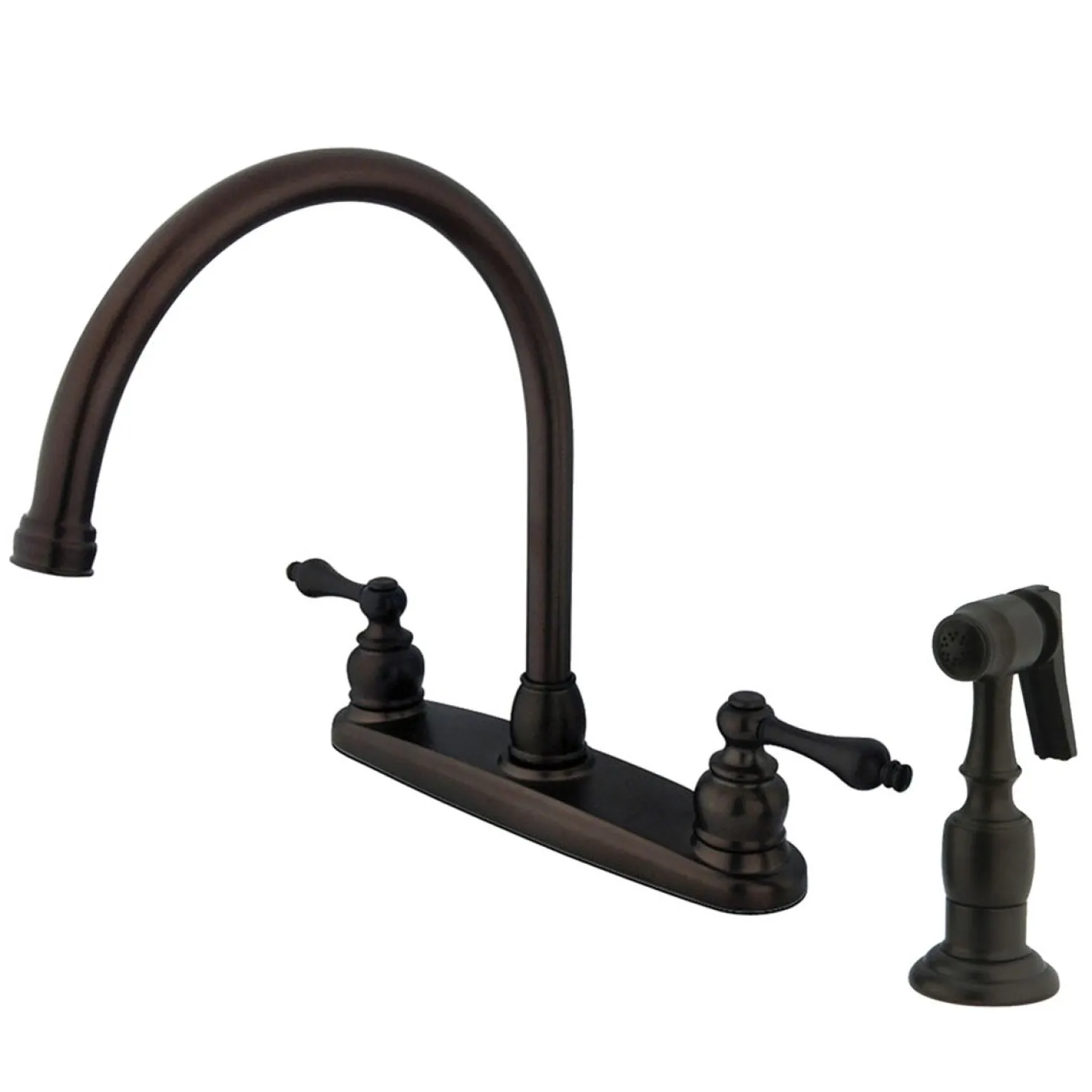 Kingston Brass KB725ALBS 8-Inch Centerset Kitchen Faucet in Oil Rubbed Bronze