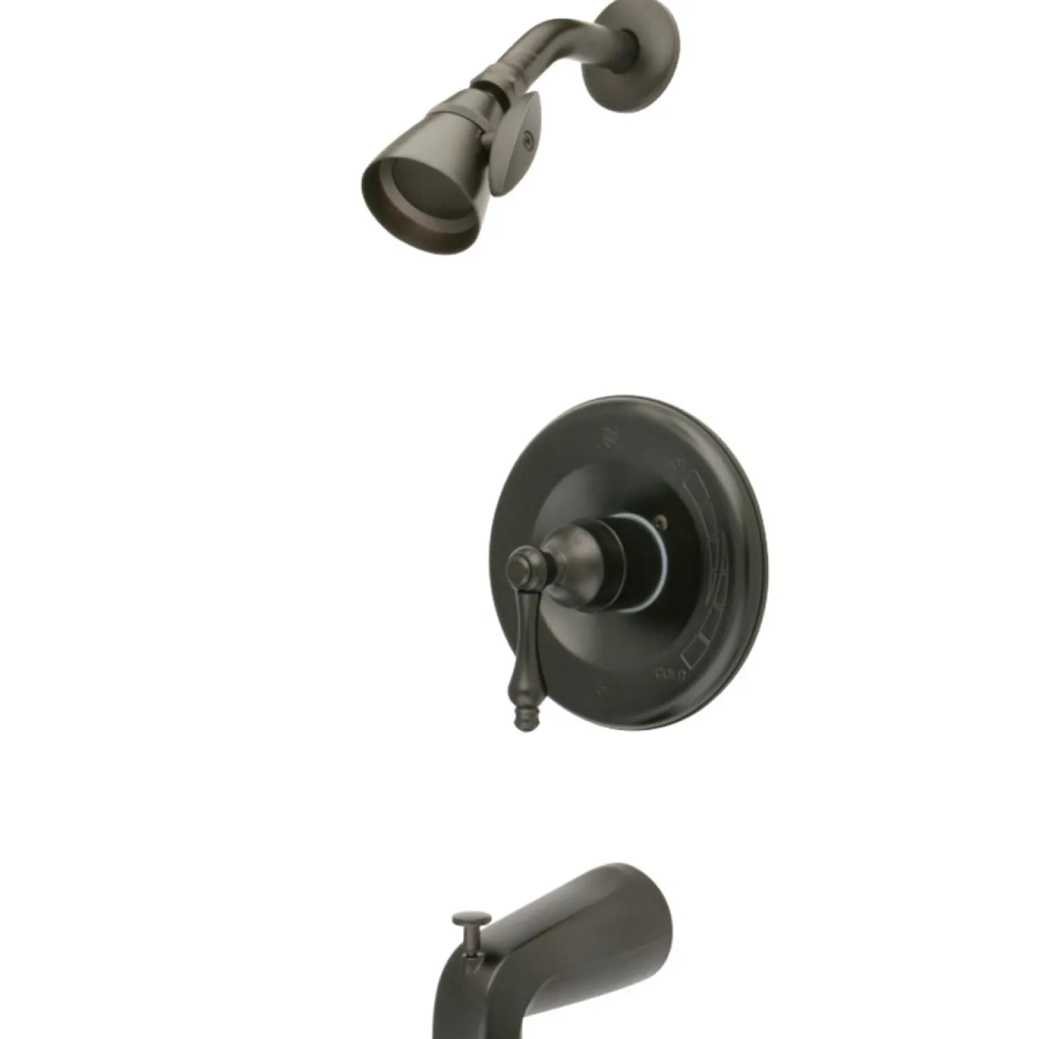 Kingston Brass KB1635AL Tub and Shower Faucet in Oil Rubbed Bronze