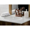 Kingston Brass KB160AXAC Heritage 4 in. Centerset Bathroom Faucet, Antique Copper