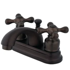 Kingston Brass KB2605AX 4-Inch Centerset Bathroom Faucet in Oil Rubbed Bronze