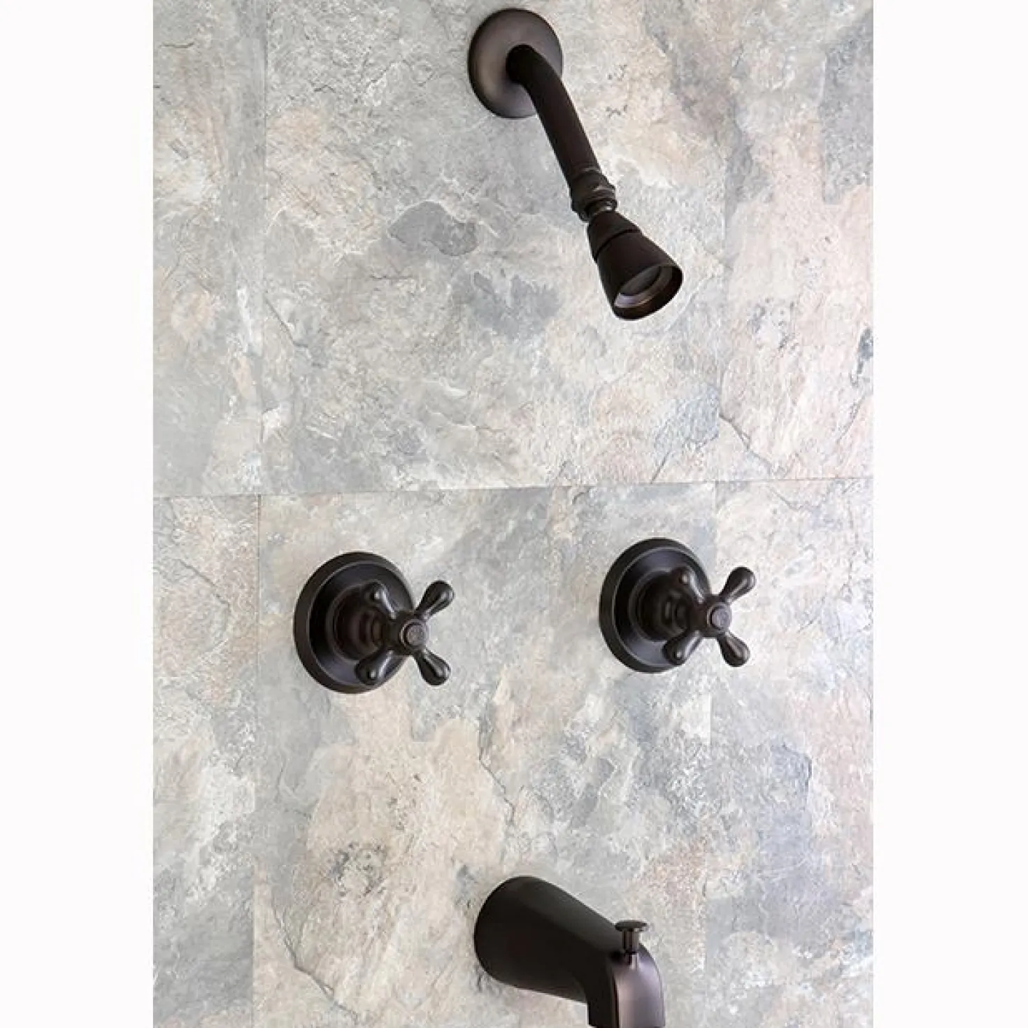 Kingston Brass KB245AX Magellan Two Handle Tub and Shower Faucet