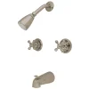 Kingston Brass KB248AX Magellan Two Handle Tub and Shower Faucet