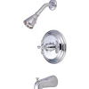 Kingston Brass KB3631AX Restoration Single Handle Tub and Shower Faucet