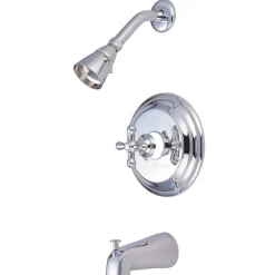 Kingston Brass KB3631AXT Tub and Shower Trim Only in Polished Chrome