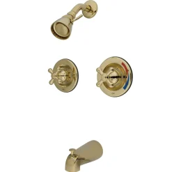 Kingston Brass KB662AX Vintage Two Handle Tub and Shower Faucet
