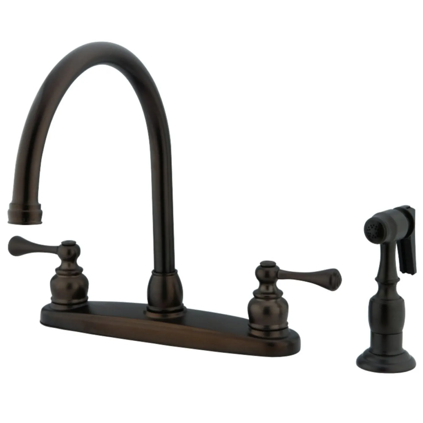 Kingston Brass KB725BLBS 8-Inch Centerset Kitchen Faucet in Oil Rubbed Bronze