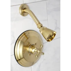 Kingston Brass KB2637BXTSO Metropolitan Shower Trim Only without Valve in Brushed Brass