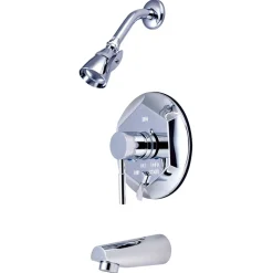 Kingston Brass KB46310DL Concord Single Handle Tub and Shower Faucet in Polished Chrome