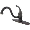 Kingston Brass KB3575GLLS Georgian Single Handle 8" Kitchen Faucet without Sprayer