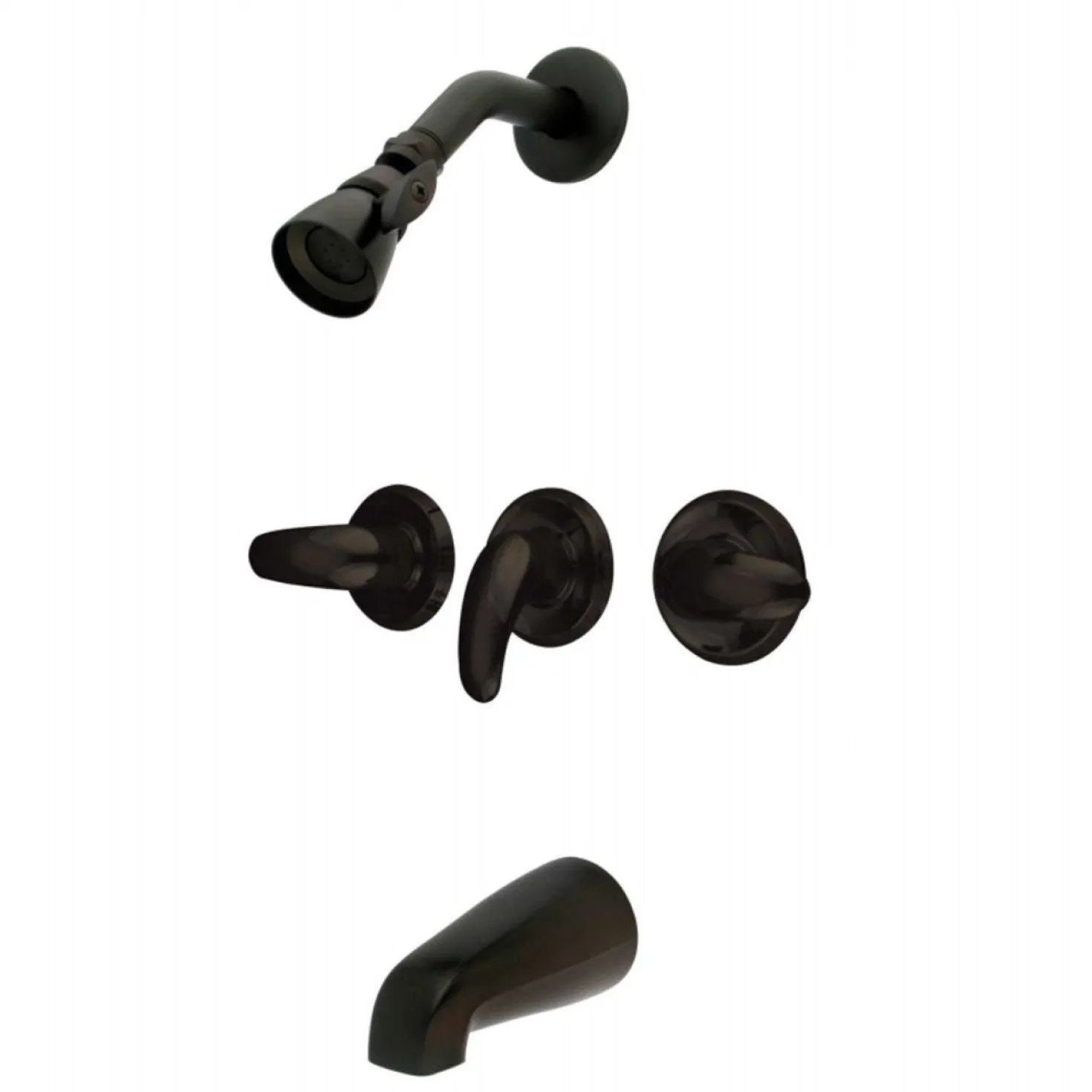 Kingston Brass KB235LL Tub and Shower Faucet in Oil Rubbed Bronze