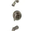 Kingston Brass KB1638LL Tub and Shower Faucet in Brushed Nickel