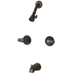 Kingston Brass KB245LL Tub and Shower Faucet in Oil Rubbed Bronze