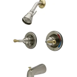 Kingston Brass KB679 Magellan Two Handle Tub and Shower Faucet