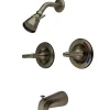 Kingston Brass KB668ML Vintage Two Handle Tub and Shower Faucet