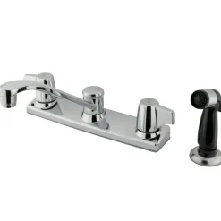 Kingston Brass KB120P 8-Inch Centerset Kitchen Faucet in Polished Chrome