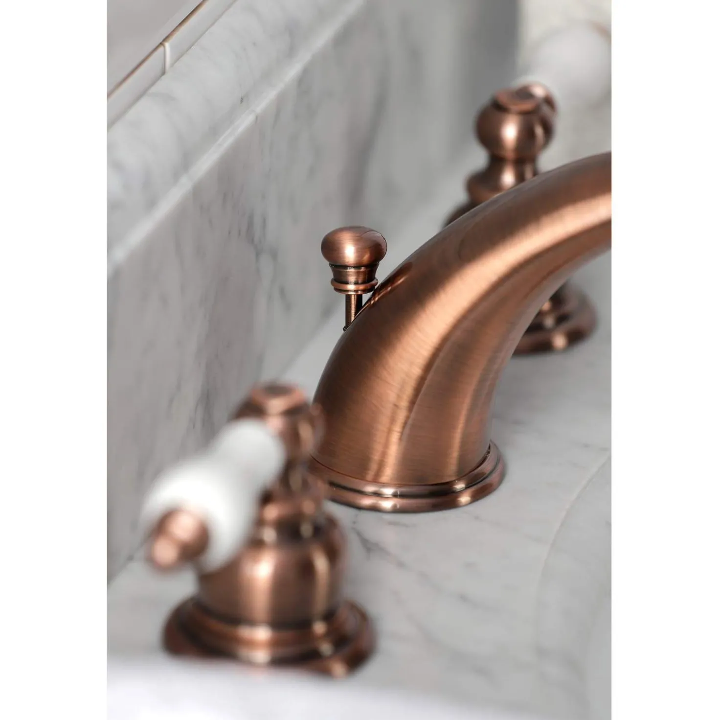 Kingston Brass KB966PL Magellan Widespread Bathroom Faucet, Antique Copper