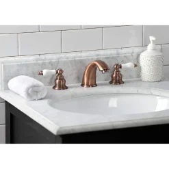 Kingston Brass KB966PL Magellan Widespread Bathroom Faucet, Antique Copper