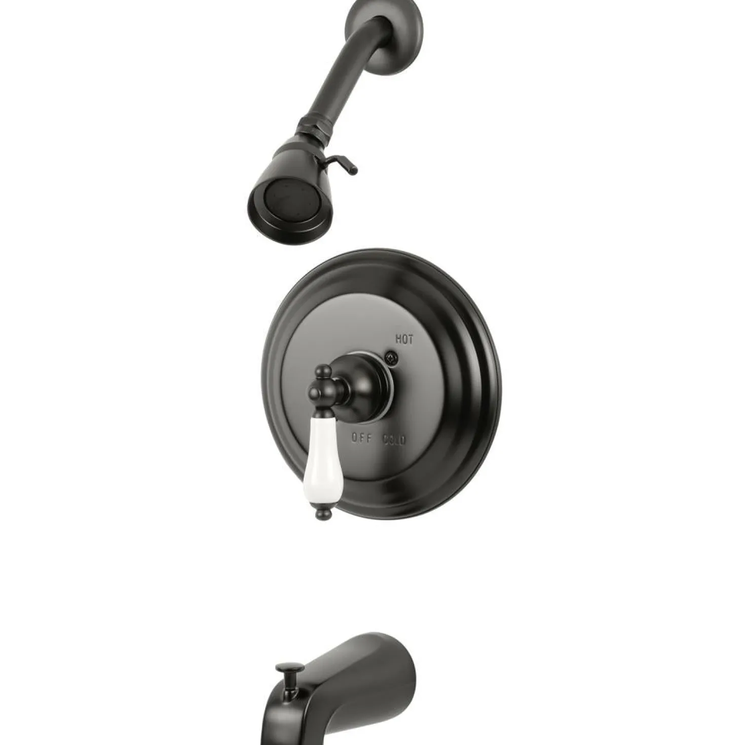 Kingston Brass KB3635PL Restoration Single Handle Tub and Shower Faucet