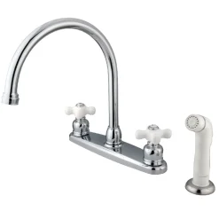 Kingston Brass KB721PX 8-Inch Centerset Kitchen Faucet in Polished Chrome