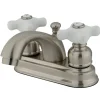 Kingston Brass KB3608PX 4-Inch Centerset Bathroom Faucet in Brushed Nickel