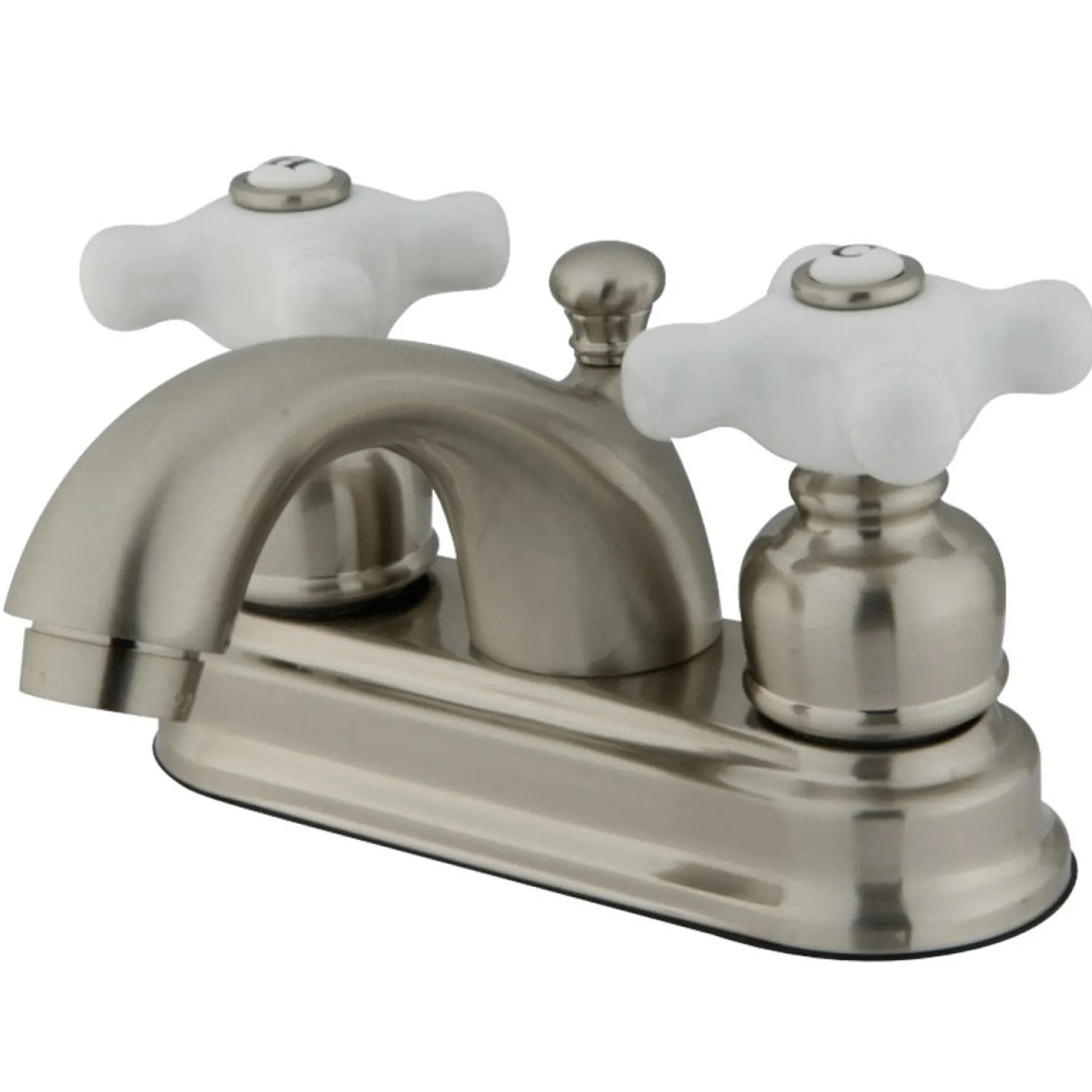 Kingston Brass KB3608PX 4-Inch Centerset Bathroom Faucet in Brushed Nickel