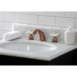 Kingston Brass KB966PX Magellan Widespread Bathroom Faucet, Antique Copper