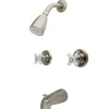 Kingston Brass KB248PX Magellan Two Handle Tub and Shower Faucet