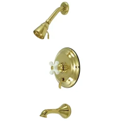 Kingston Brass KB36320PX Restoration Single Handle Tub and Shower Faucet