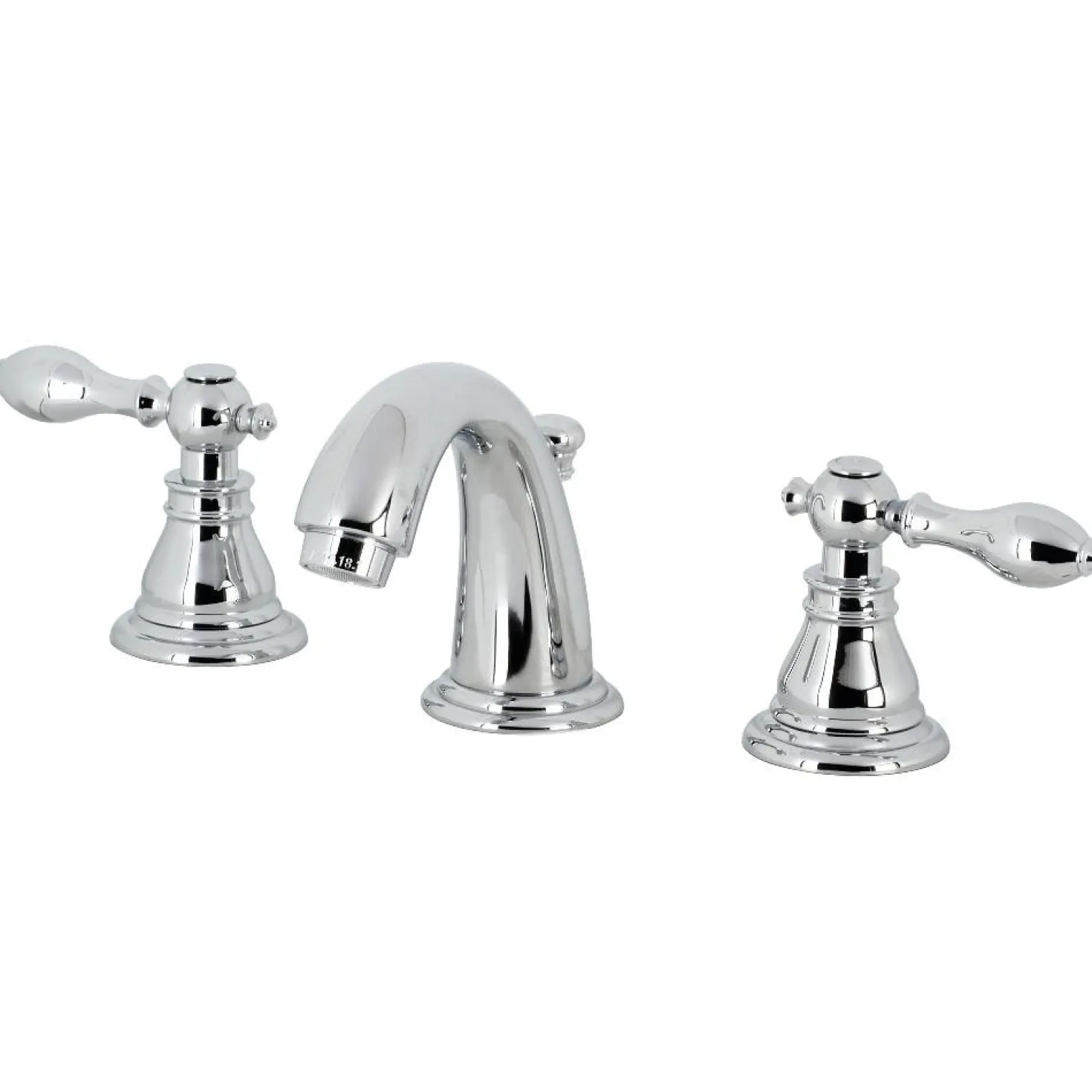 Kingston Brass KB91XACL-P American Classic Widespread Bathroom Faucet with Retail Pop-Up